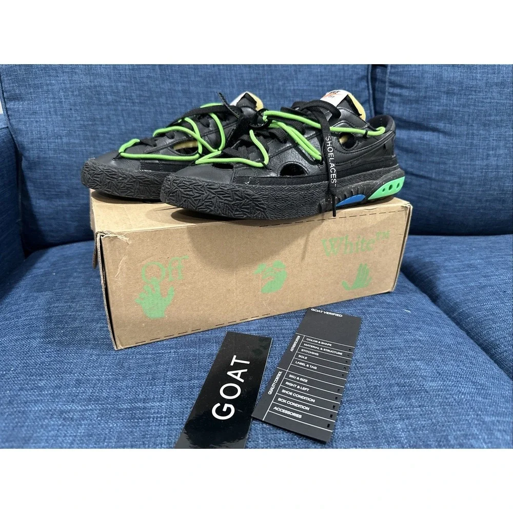 Off-White x Nike Blazer Low Black-Brand Size 8.5